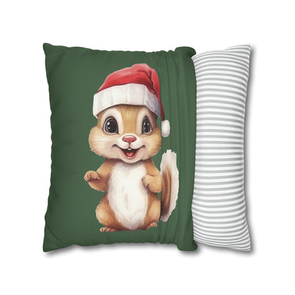 Chipmunk Christmas Pillow Cover