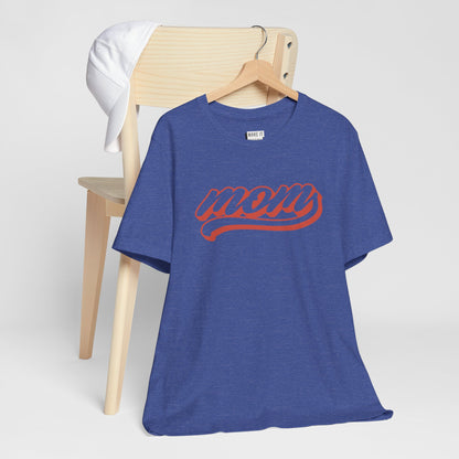 Baseball Font "Mom" Tee