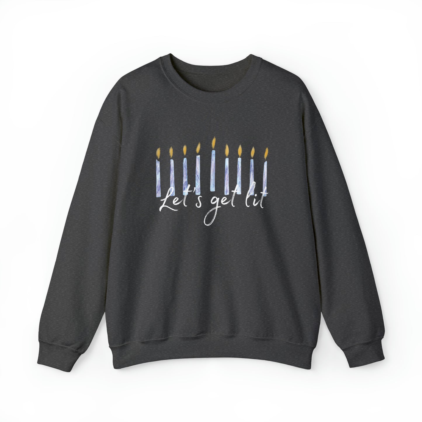 "Let's Get Lit" Hanukkah Crewneck Sweatshirt