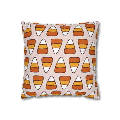 Candy Corn, Beige - Halloween Pillow Cover