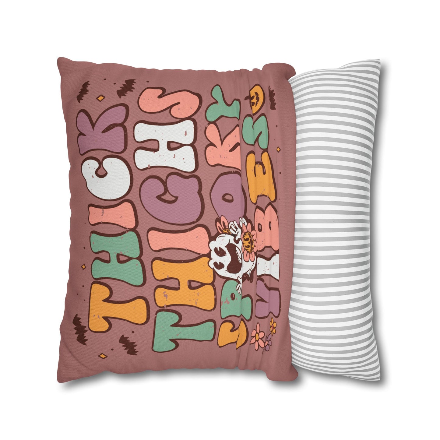 "Thick Thighs, Spooky Vibes" - Halloween Pillow Cover