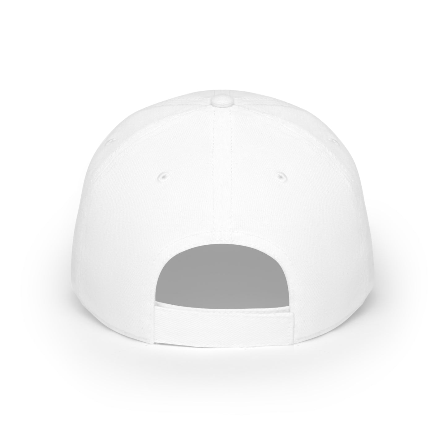 "top dad" aviation hat in white, back