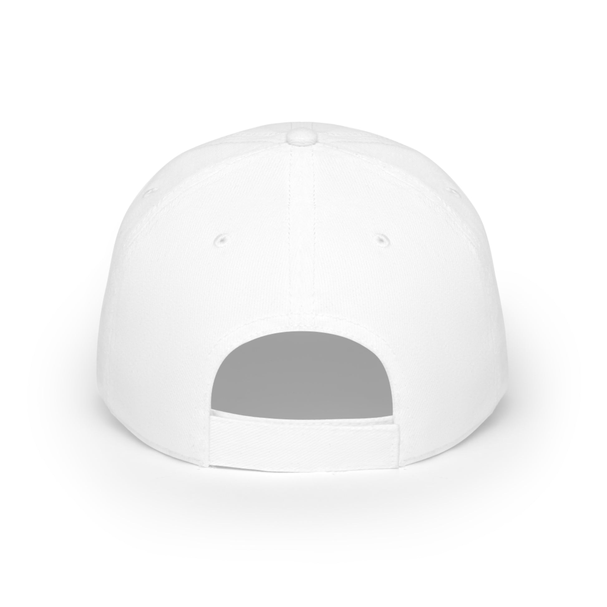 "top dad" aviation hat in white, back