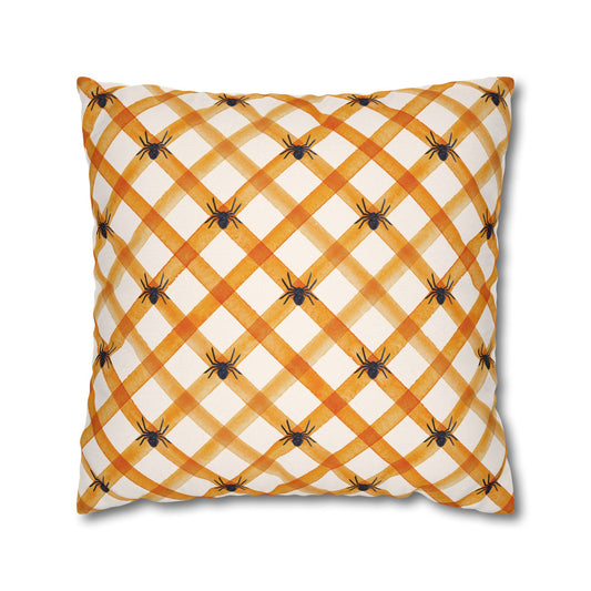 Picnic Crashing Spiders - Halloween Pillow Cover