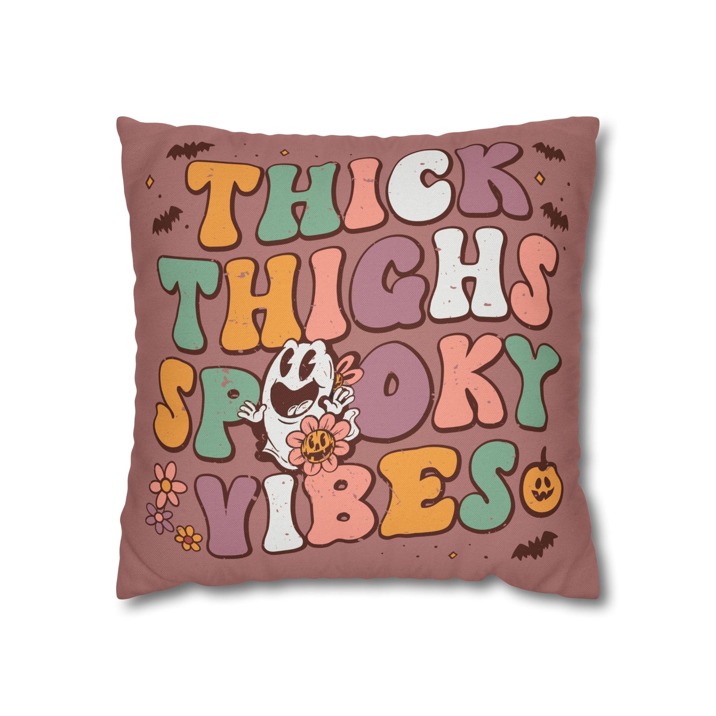 "Thick Thighs, Spooky Vibes" - Halloween Pillow Cover