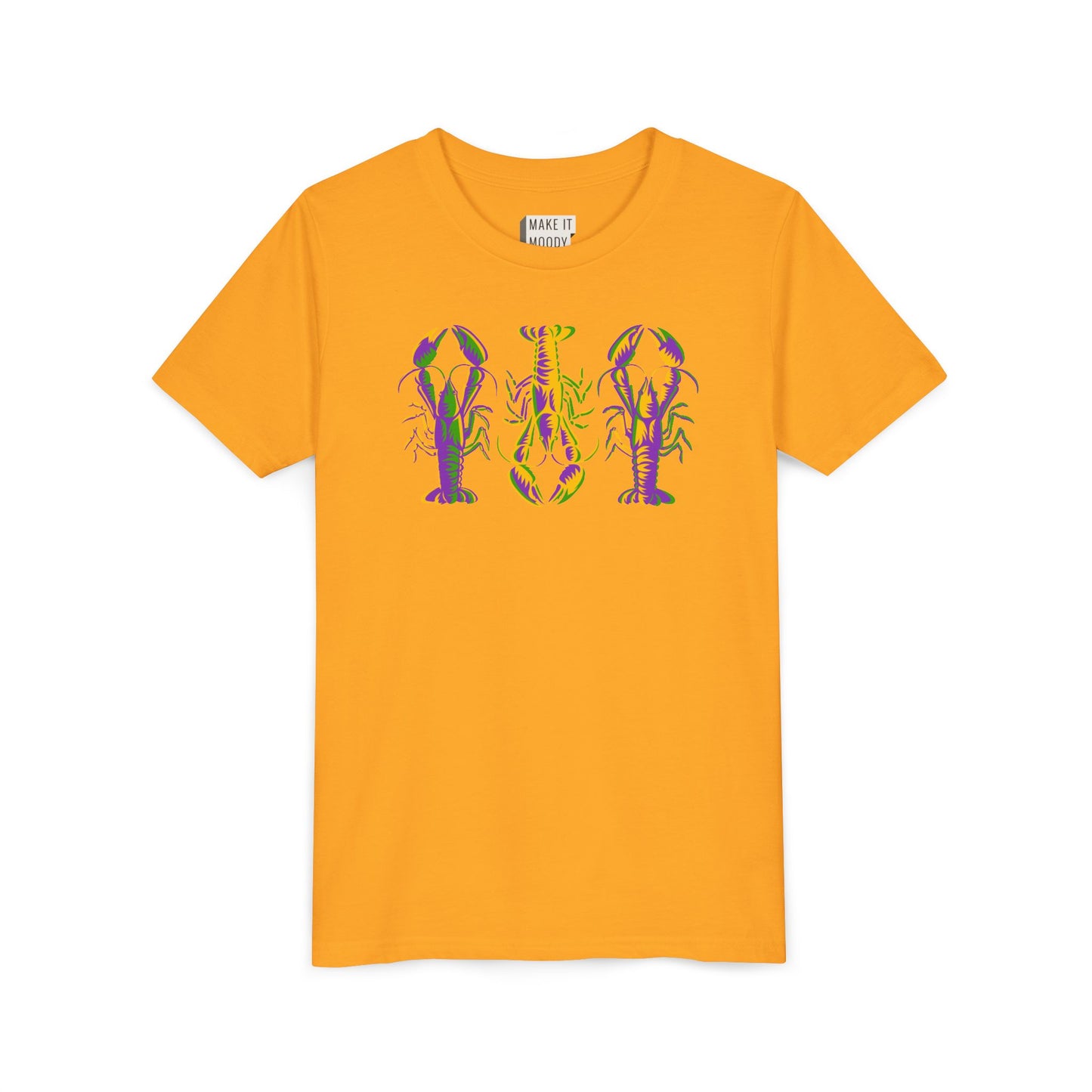 YOUTH Crawfish Mardi Gras Tee for Kids