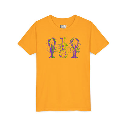 YOUTH Crawfish Mardi Gras Tee for Kids