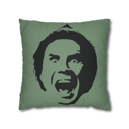 Will Ferrell Elf Christmas Pillow Cover, Light Green