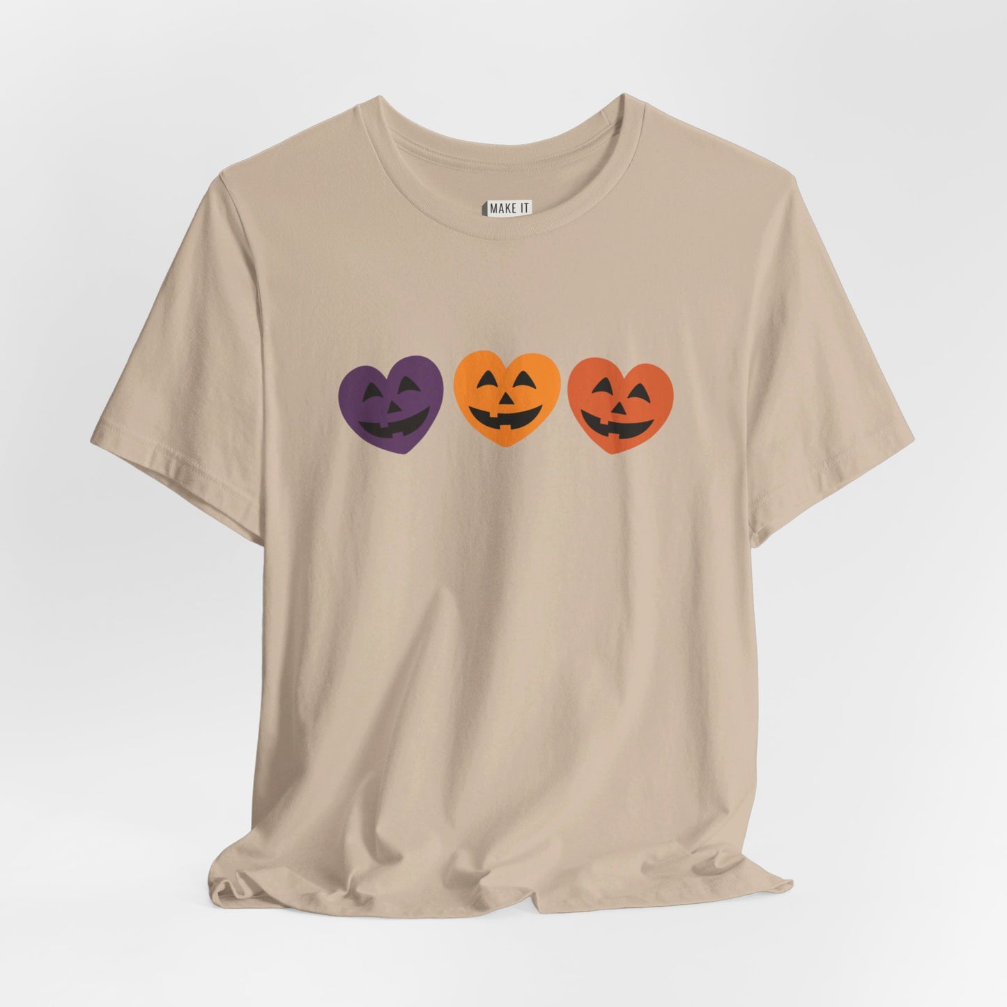 Jack-o-Lantern Hearts Halloween Tee