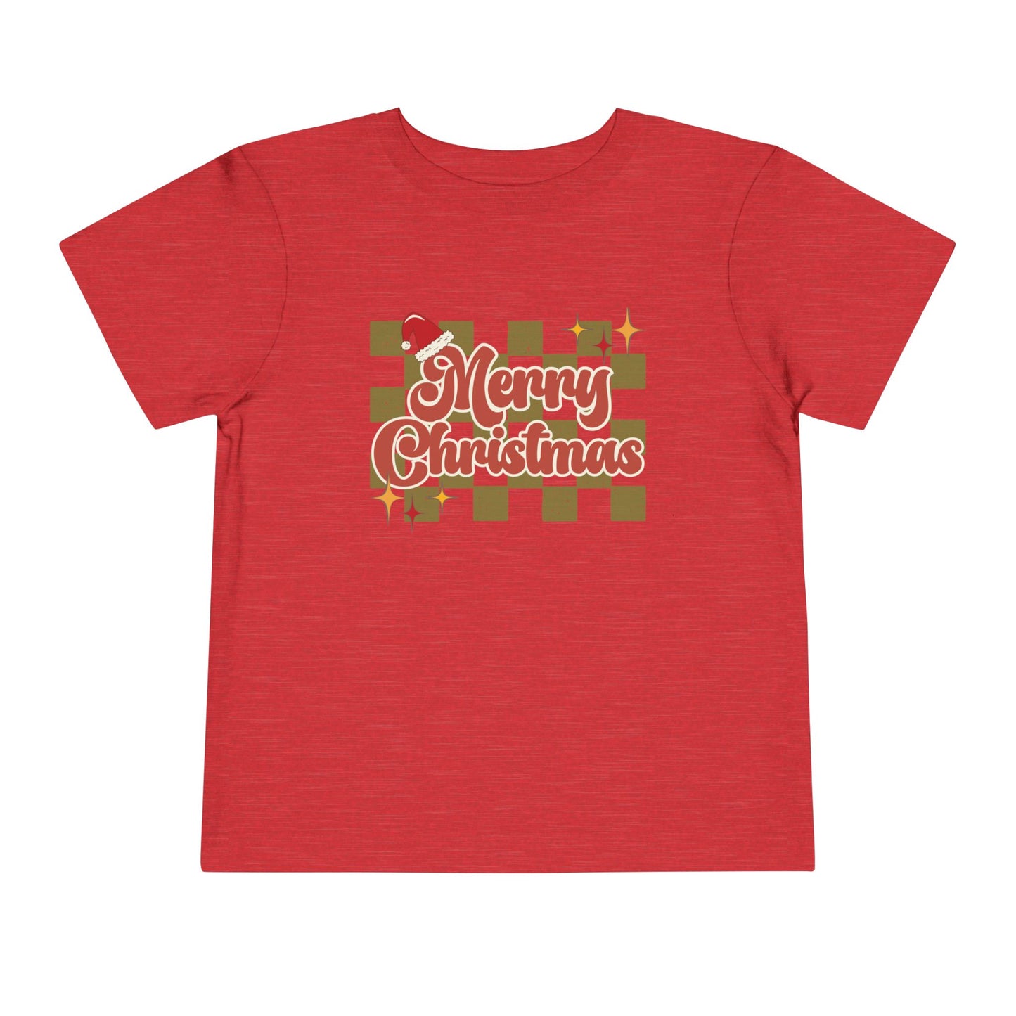 Vintage Style "Merry Christmas" - Toddler Christmas T-Shirt