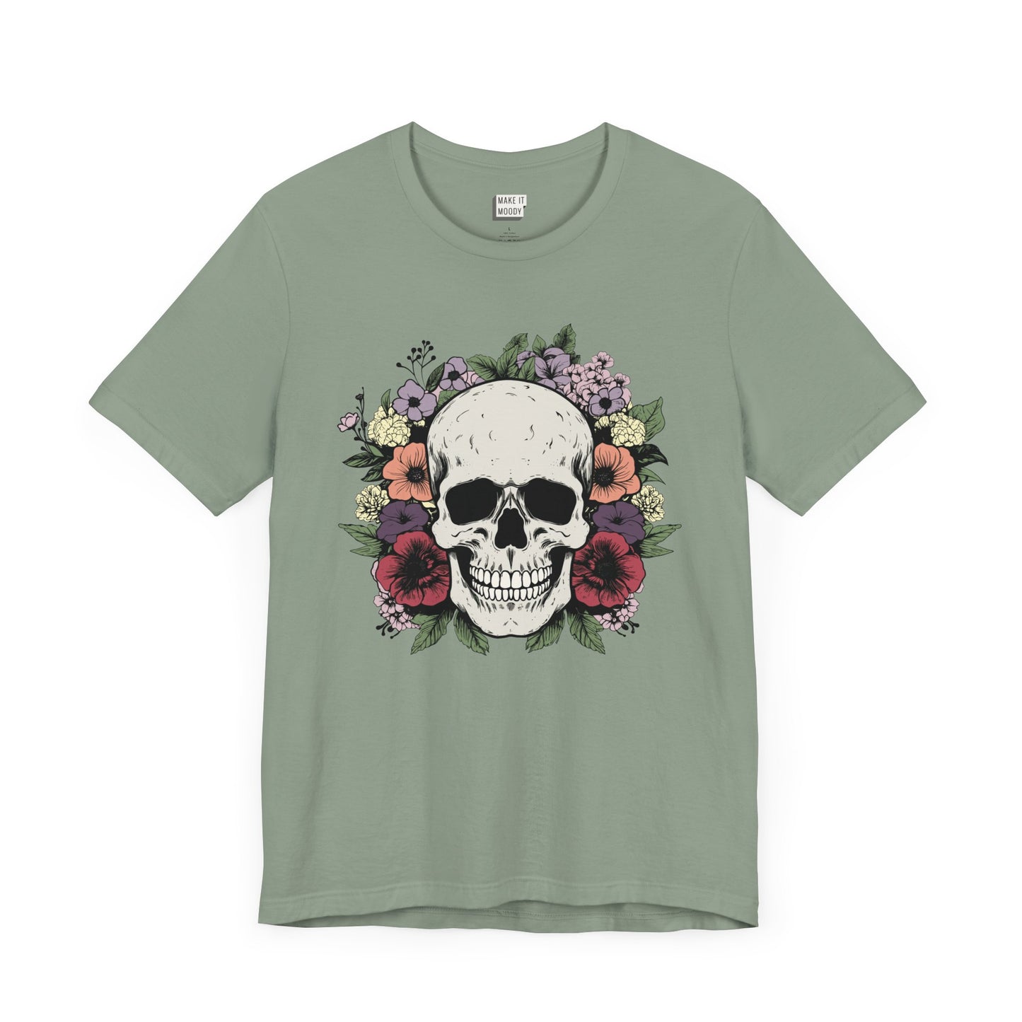 Flower Skull Halloween Tee