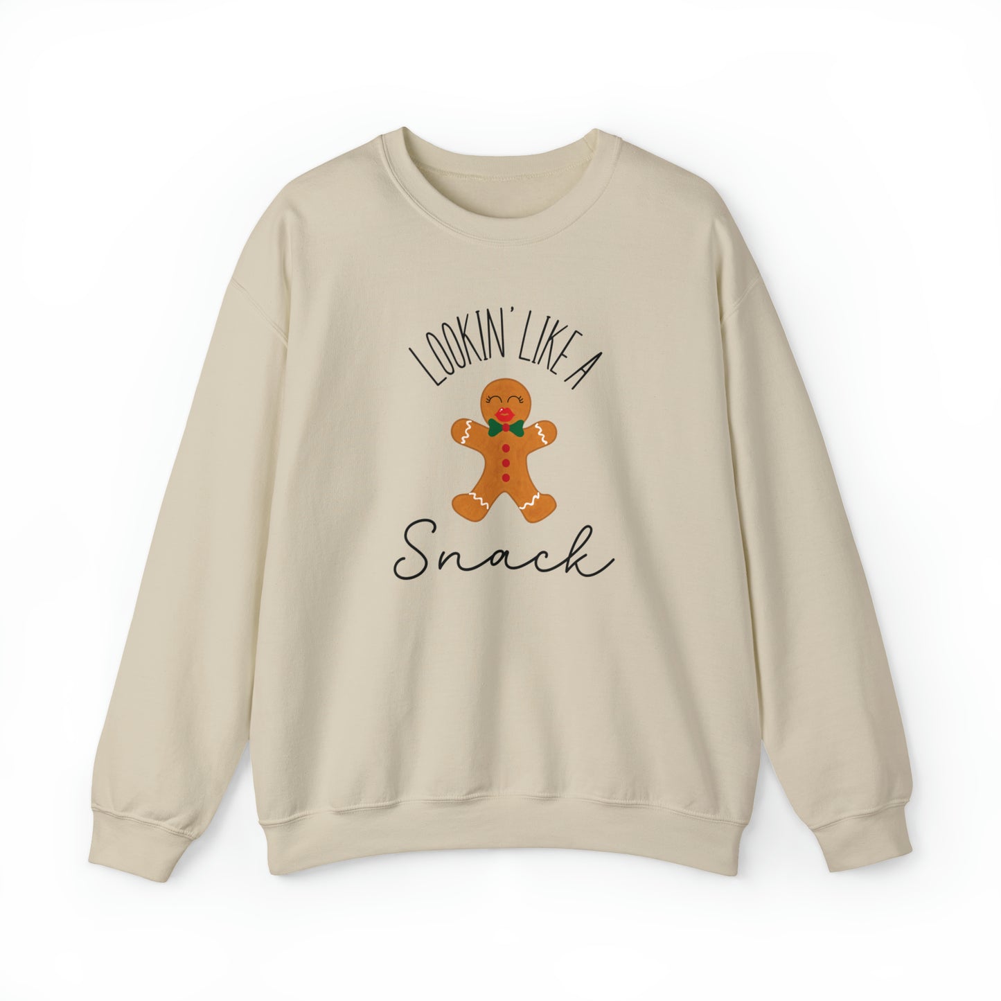 'Lookin' Like A Snack" Christmas Crewneck Sweatshirt