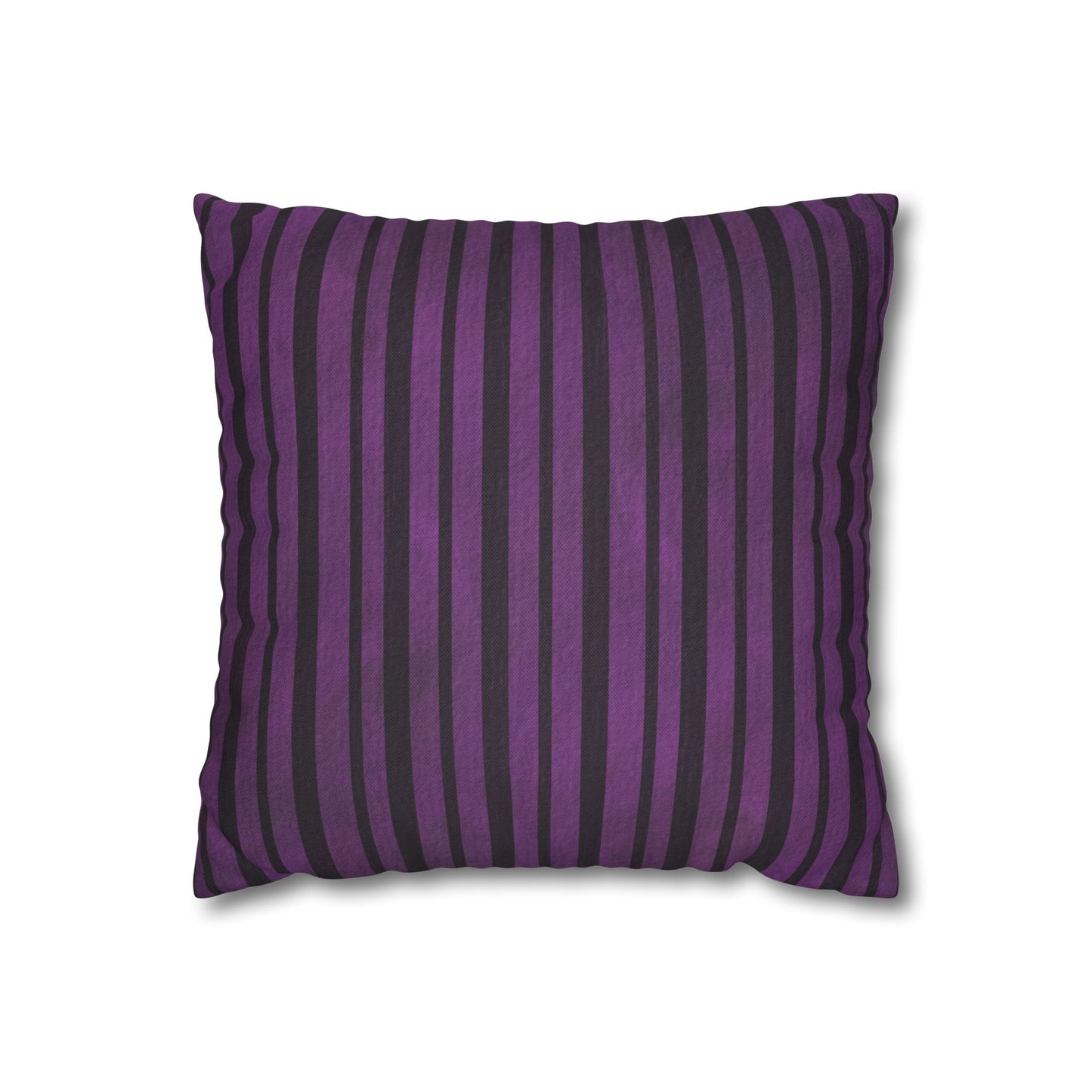 Purple & Black Stripe - Halloween Pillow Cover