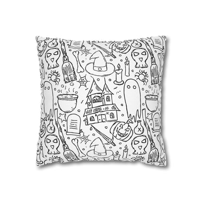 Sketchy Halloween - Halloween Pillow Cover