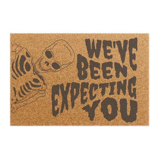 "We've Been Expecting You" Halloween Doormat