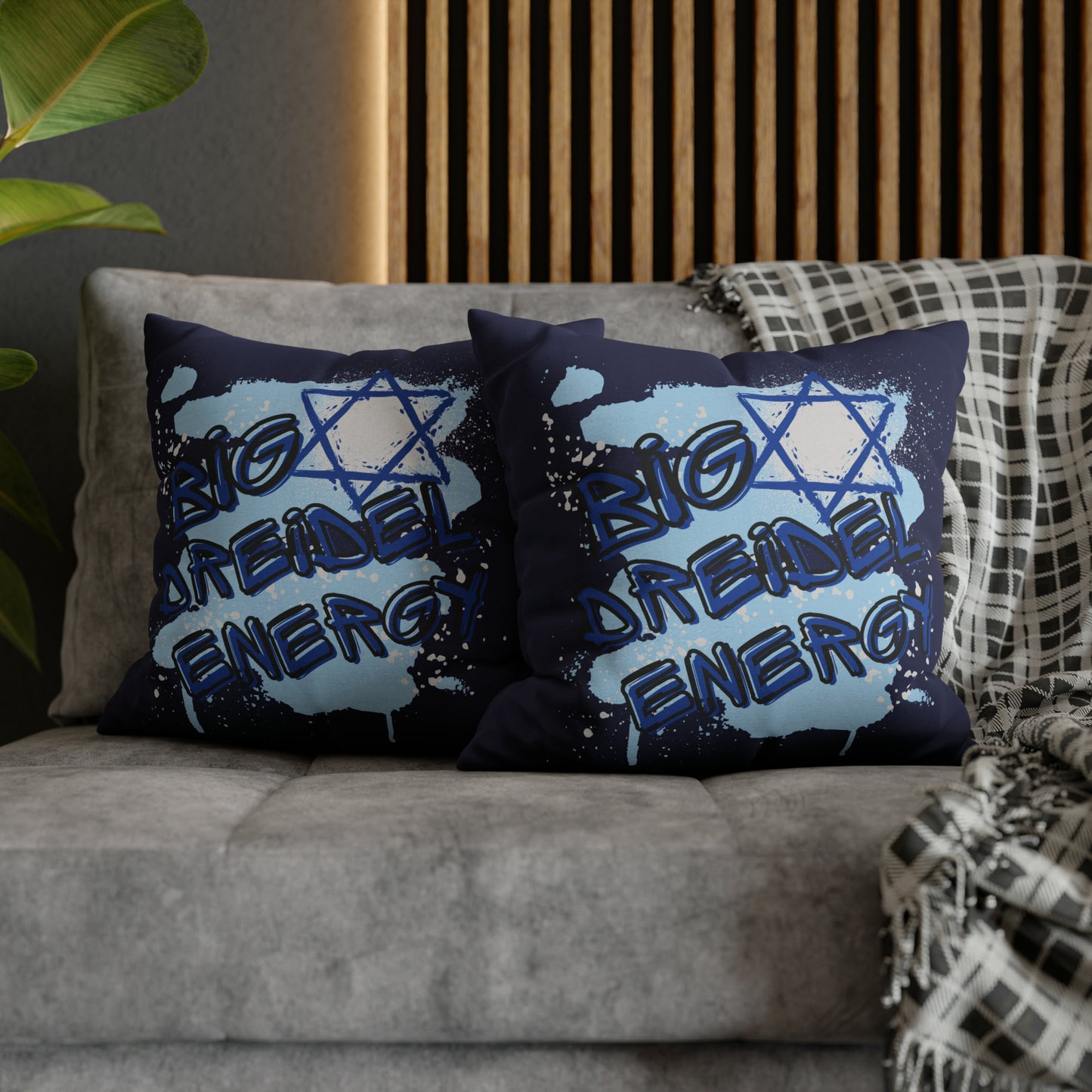 "Big Dreidel Energy" Hanukkah Pillow Cover