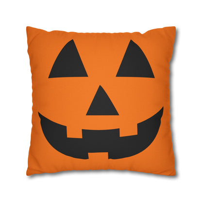 Reversible Moody Jack-O-Lantern - Halloween Pillow Cover