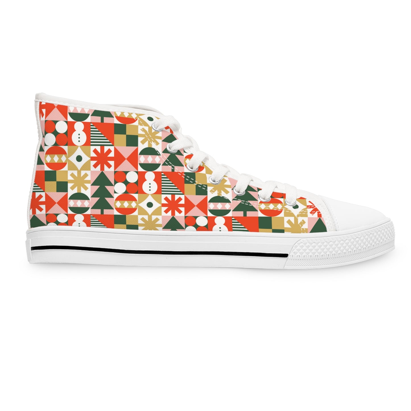 Christmas Elements - Women's High Top Christmas Sneakers