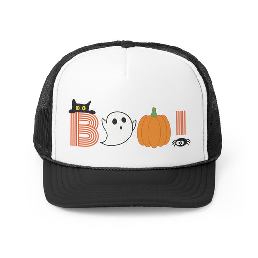 Boo! Halloween Trucker Hat