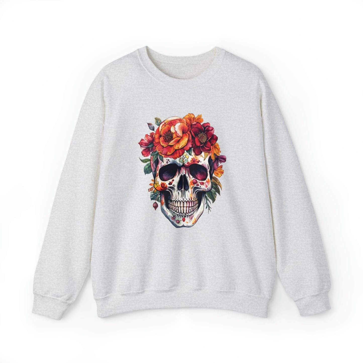 Flower Skull Halloween Sweatshirt