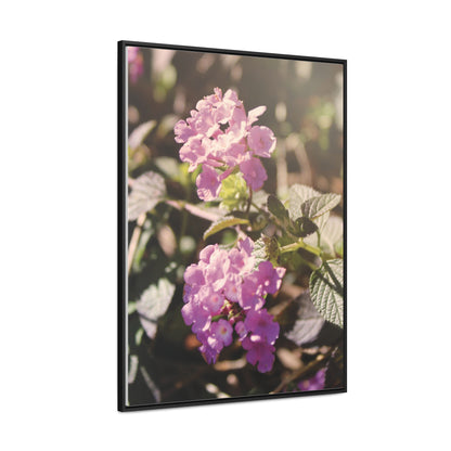 "Violet Whimsy" Gallery Wrapped Canvas, Vertical Frame