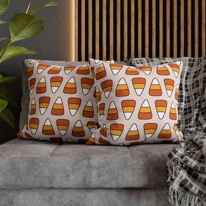 Candy Corn, Beige - Halloween Pillow Cover