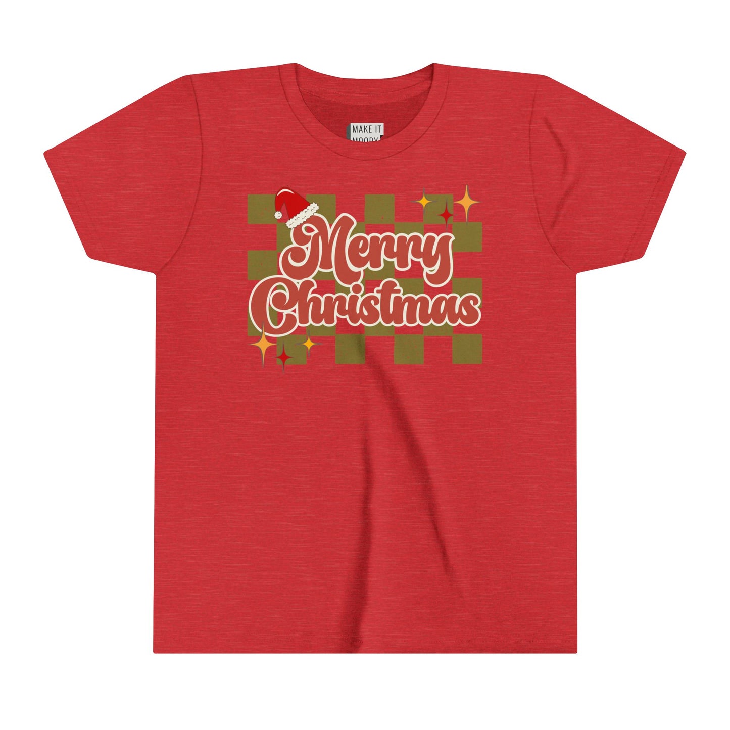 Vintage Style "Merry Christmas" - Youth Christmas T-Shirt