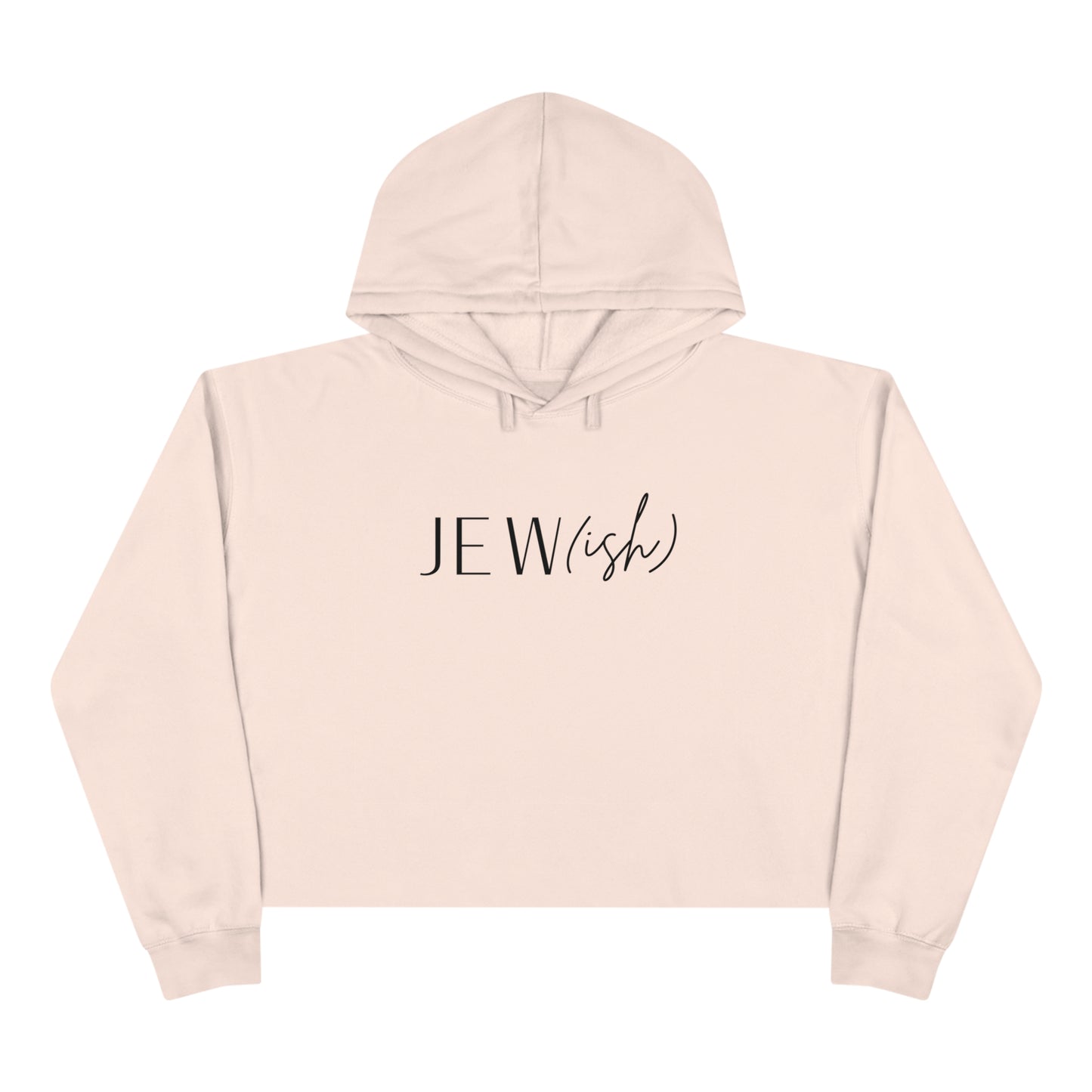 "Jew(ish)" Cropped Hanukkah Hoodie