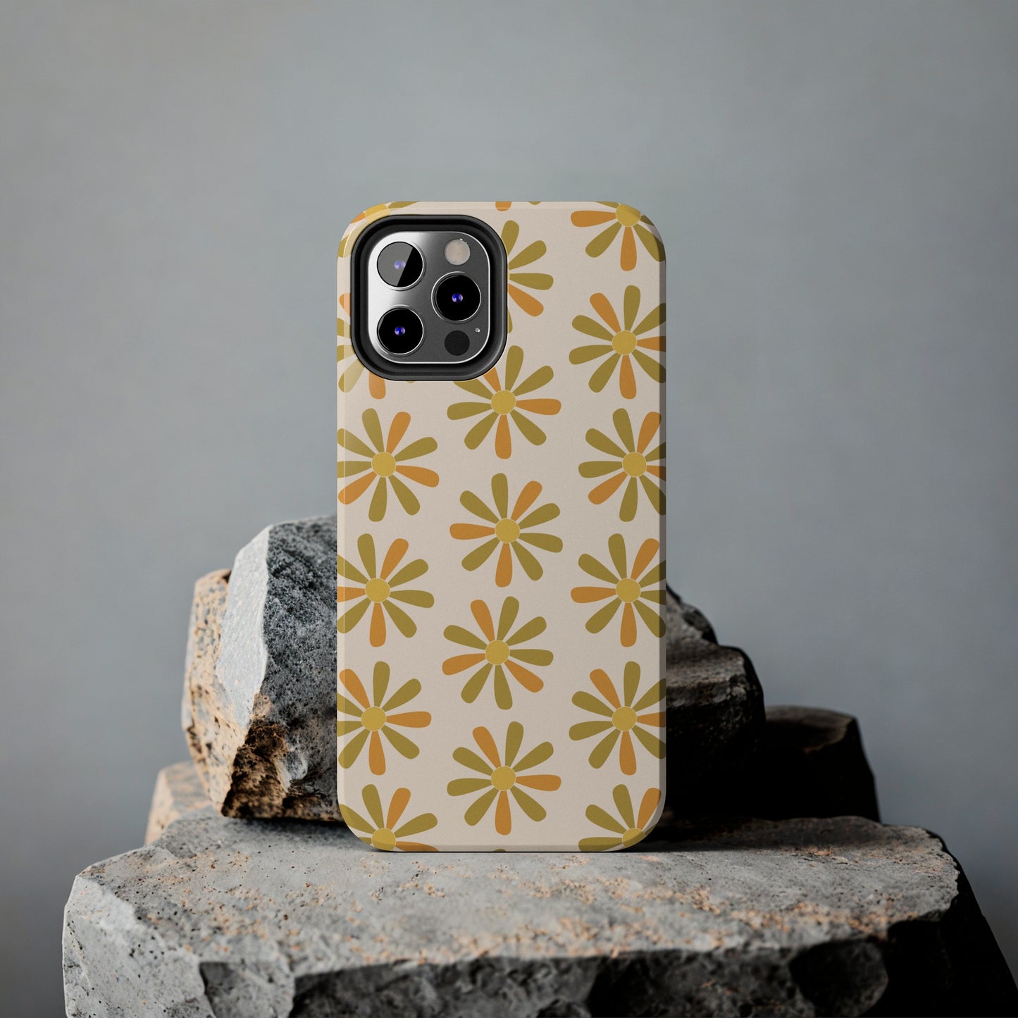 Retro Yellow Floral Phone Case