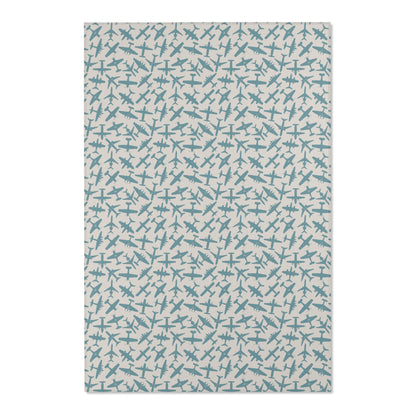 aviation merchandise, airplane patterned aviation area rug 2