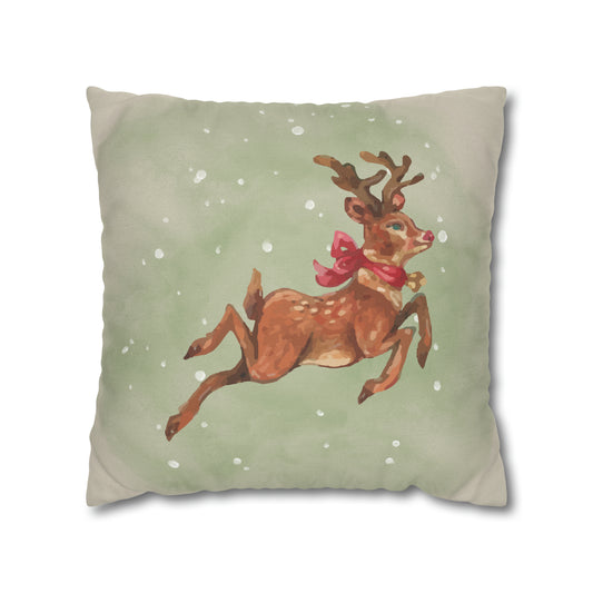 Rudolph Christmas Pillow Cover