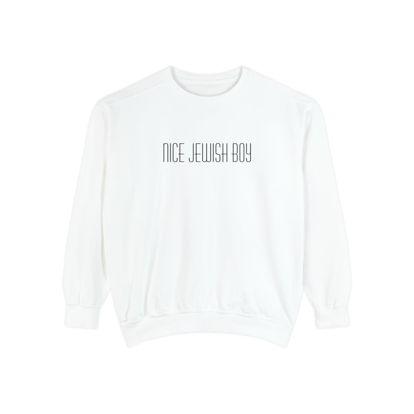 "Nice Jewish Boy" Hanukkah Crewneck Sweatshirt (Comfort Colors)