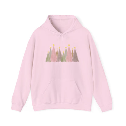 Pink Xmas Tree Christmas Hoodie