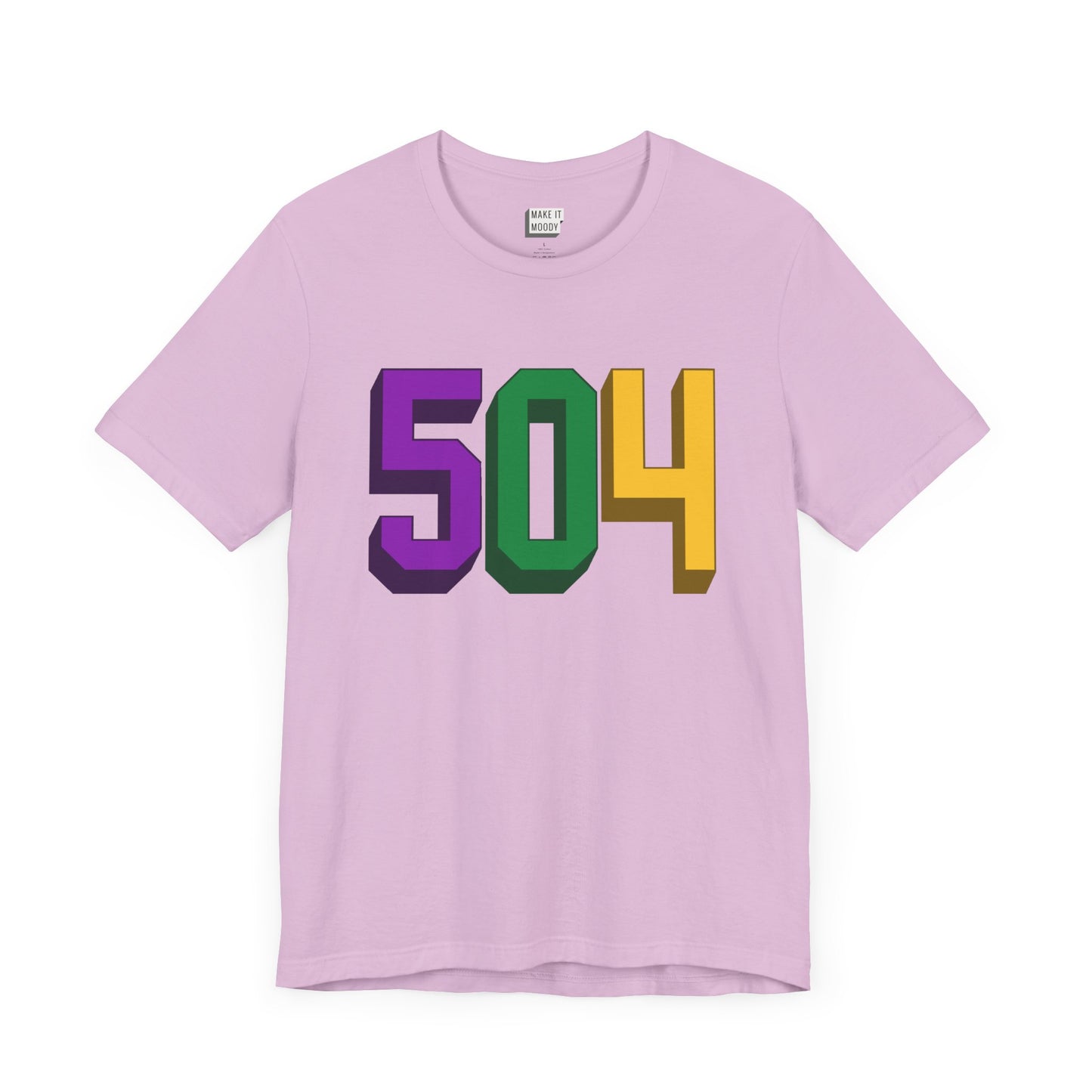 504 Area Code Mardi Gras Tee