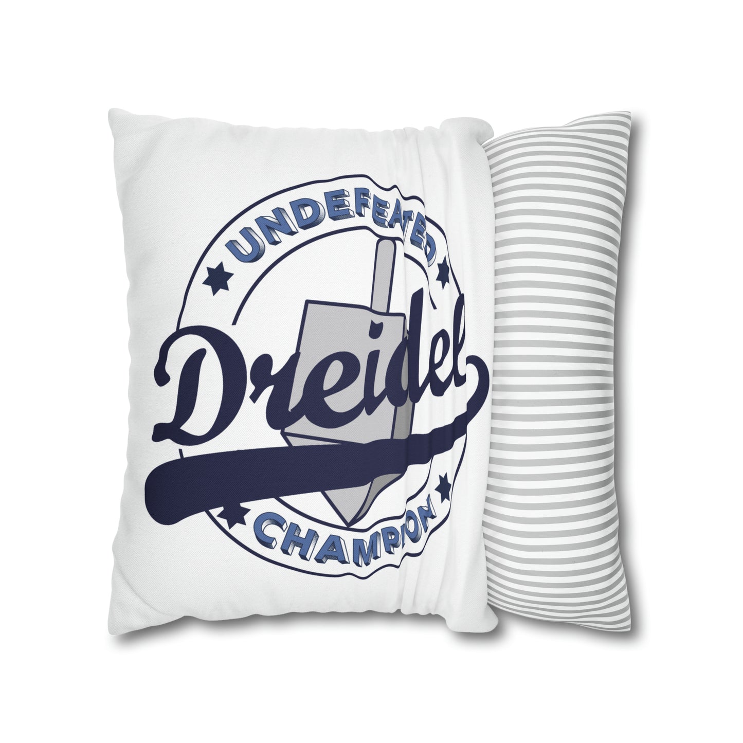 "Undefeated Dreidel Champion" Hanukkah Pillow Cover