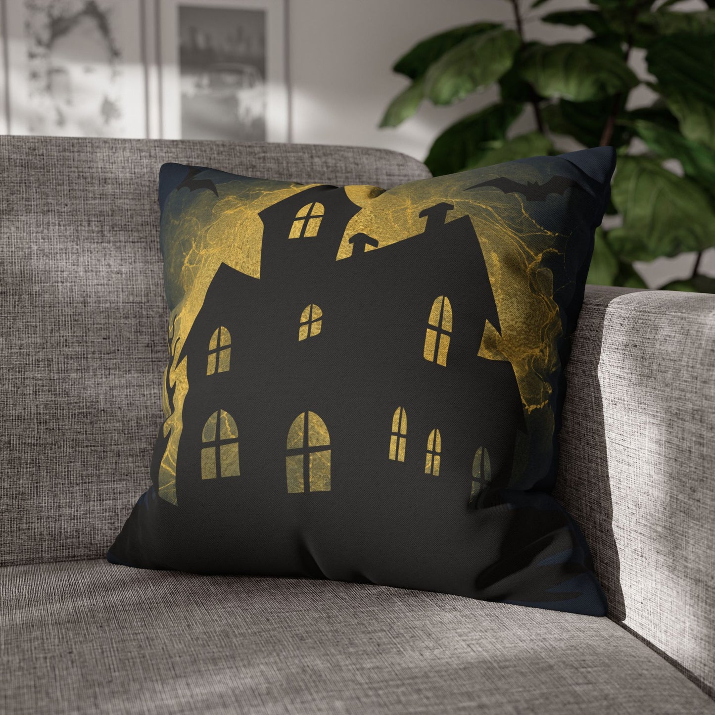 Haunted House 2 - Halloween Pillow Cover