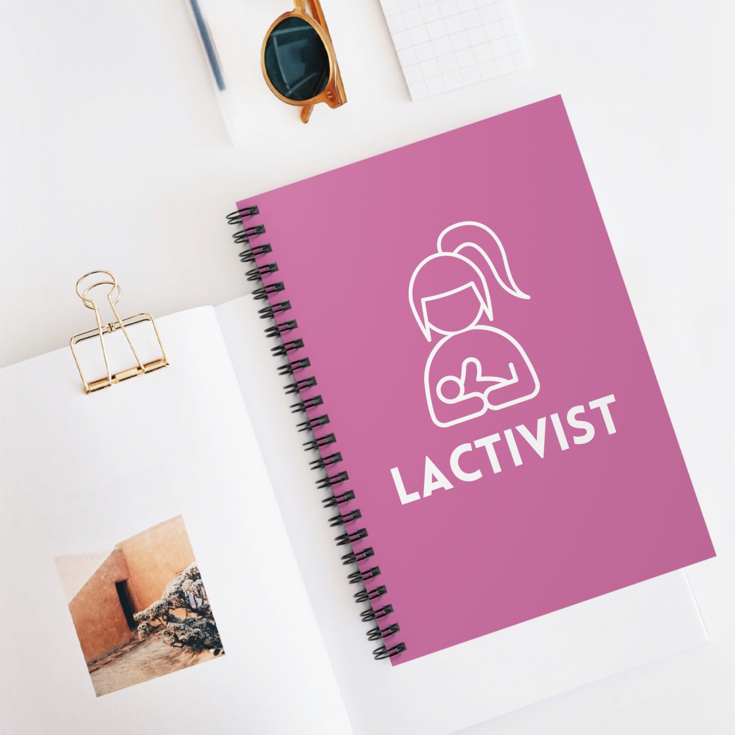 "Lactivist" Breastfeeding Spiral Lined Notebook