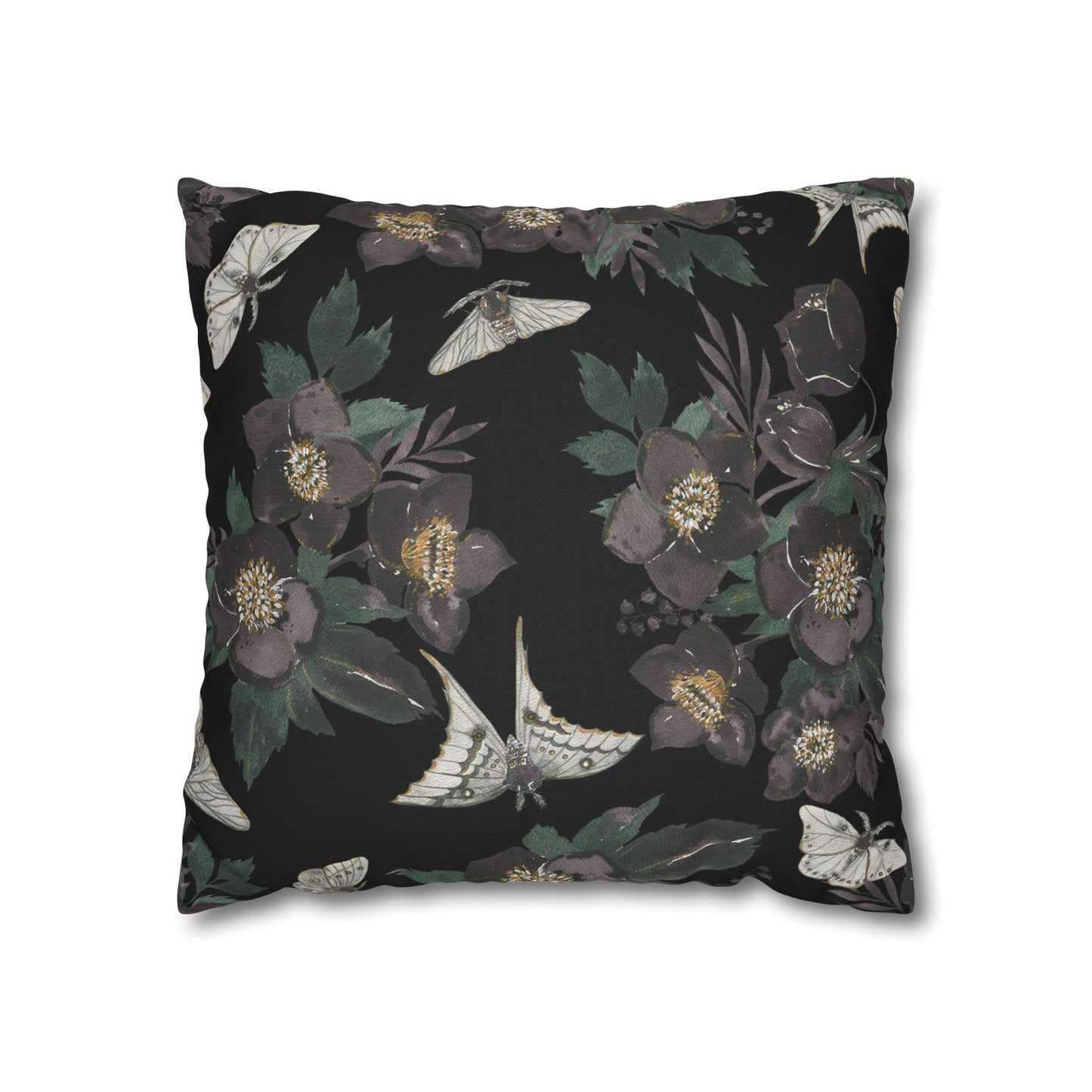 Moths & Florals - Halloween Pillow Cover