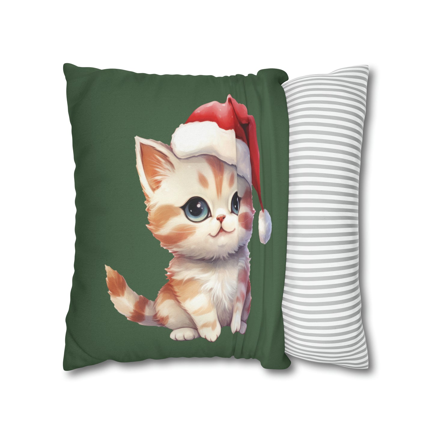 Kitten Christmas Pillow Cover