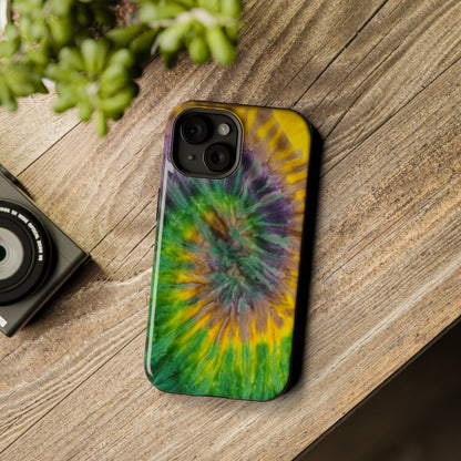 Mardi Gras Tie-Dye Print MagSafe Tough Case for iPhone