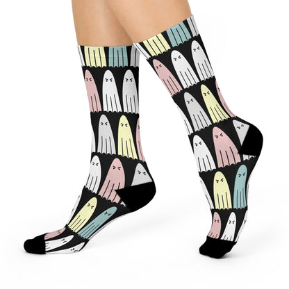 Grouchy Ghosts - Premium Unisex Crew Socks