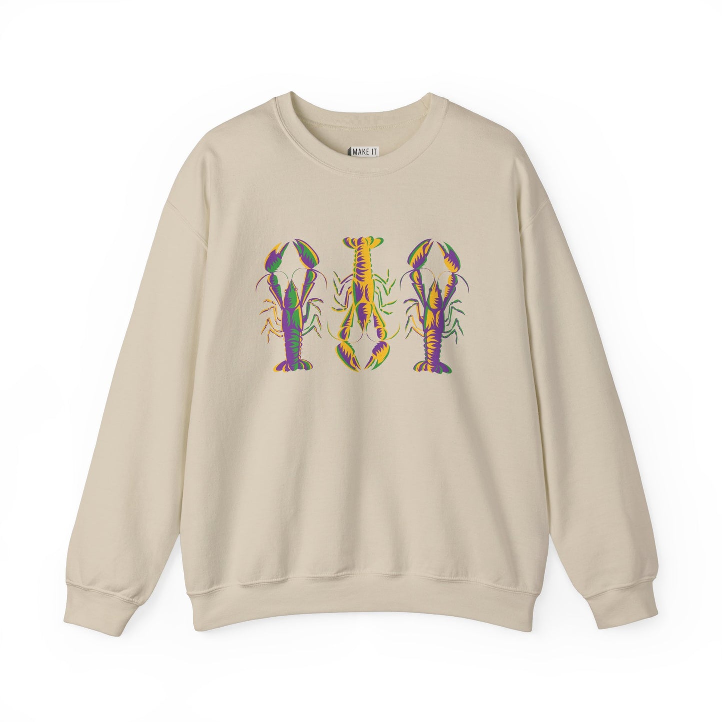 Crawfish Mardi Gras Unisex Crewneck Sweatshirt