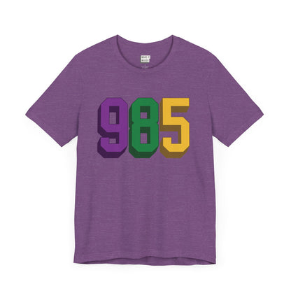 985 Area Code Mardi Gras Tee