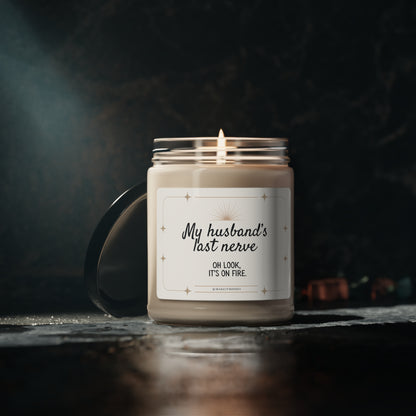 "My Husband's Last Nerve" Scented Soy Candle, 9oz