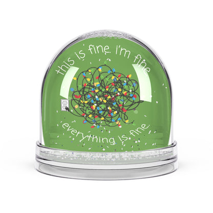 "Everything is Fine" - Funny Christmas Snow Globe