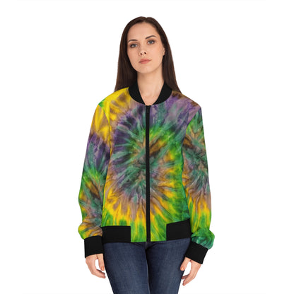 Mardi Gras Bomber Jacket for Women