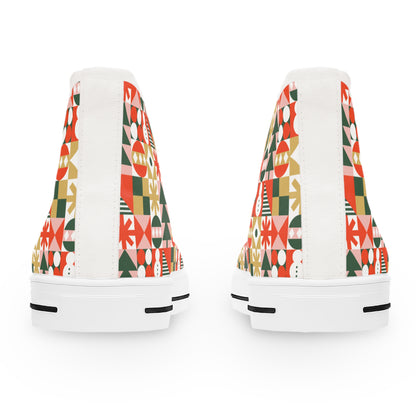 Christmas Elements - Women's High Top Christmas Sneakers