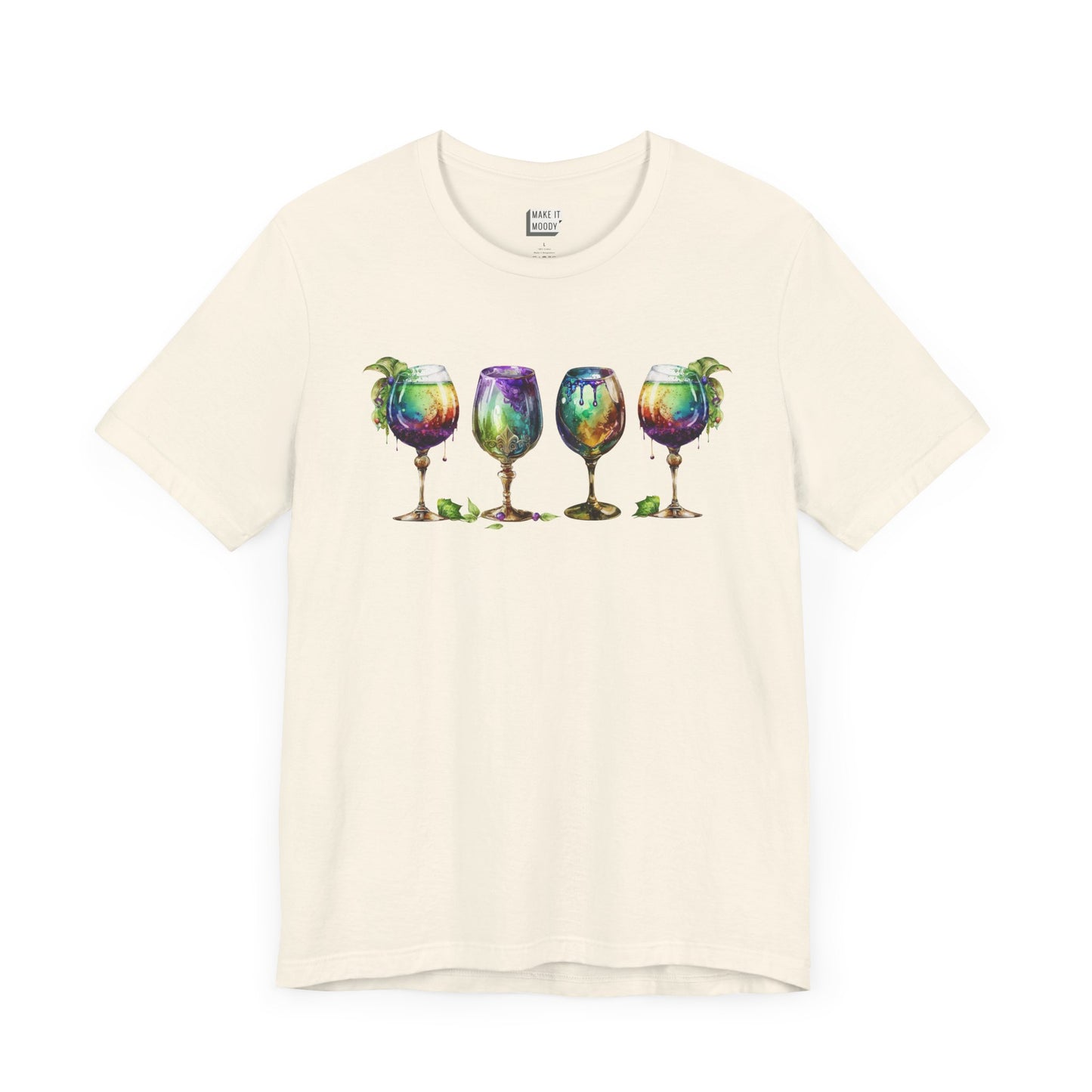 Watercolor Goblet Mardi Gras Tee