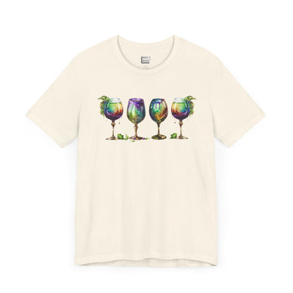 Watercolor Goblet Mardi Gras Tee