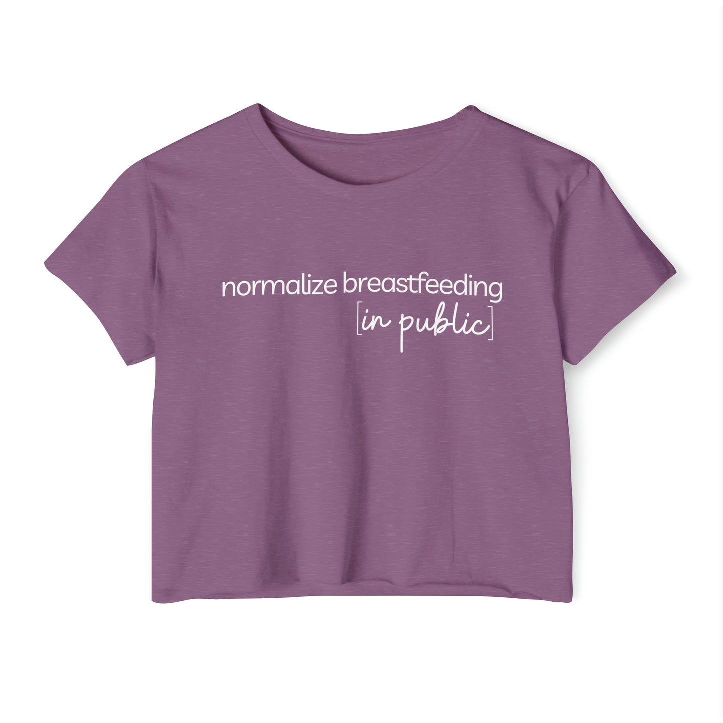 "Normalize Breastfeeding in Public" Cropped Tee